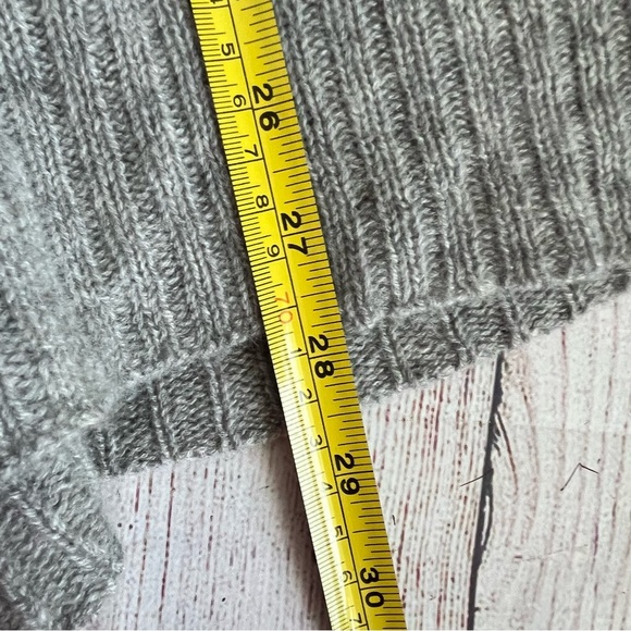 CALYPSO Grey Cashmere Cardigan Sweater Small - Picture 6 of 7